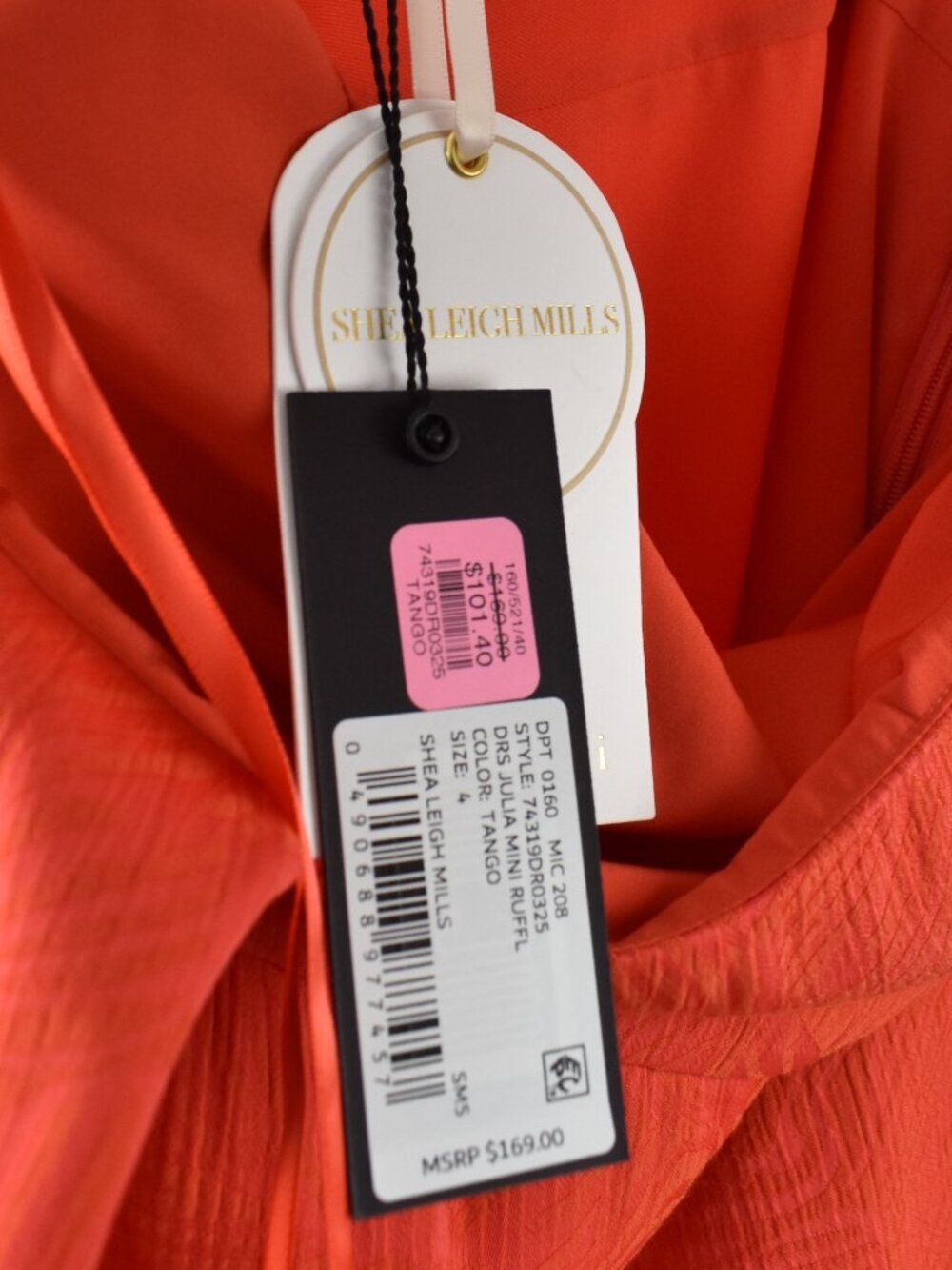 Gianni Bini Shea Leigh Mills Julia Mini Dress Tango Red NEW - 4 - Picture 11 of 11
